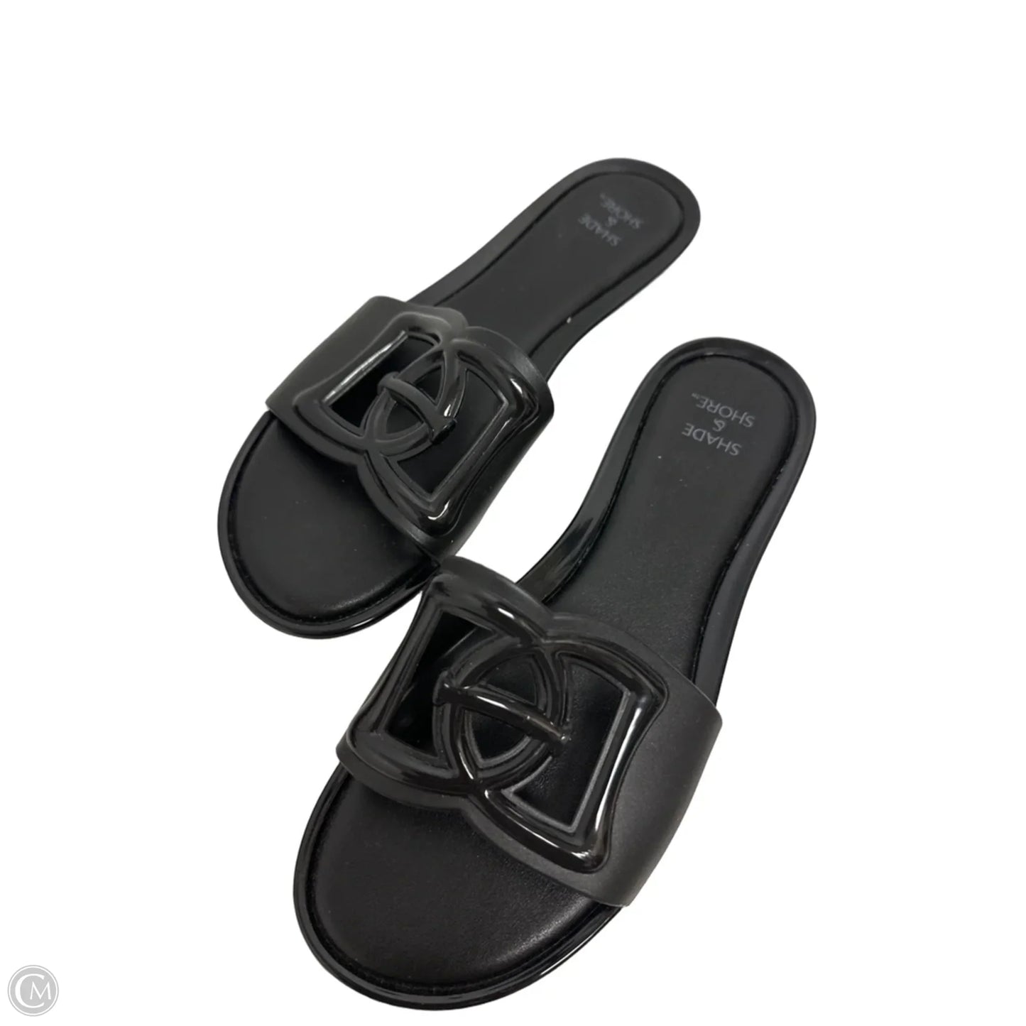 Sandals Flats By Shade & Shore In Black, Size: 6