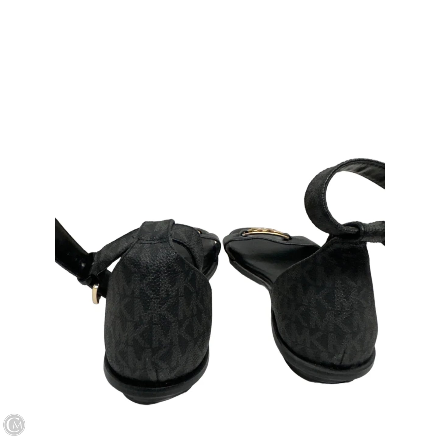 Sandals Flats By Michael By Michael Kors In Black, Size: 8.5