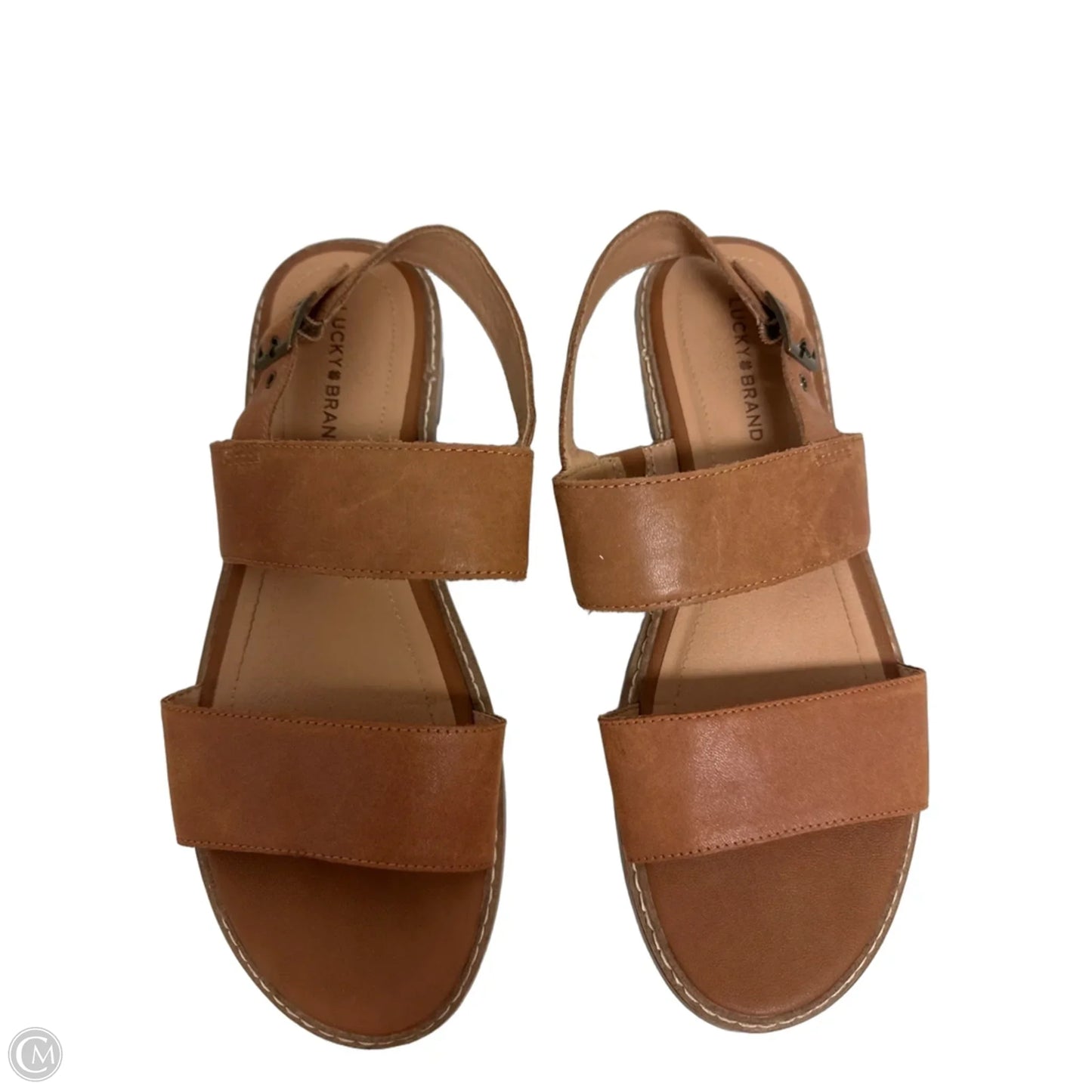 Sandals Flats By Lucky Brand In Tan, Size: 8.5