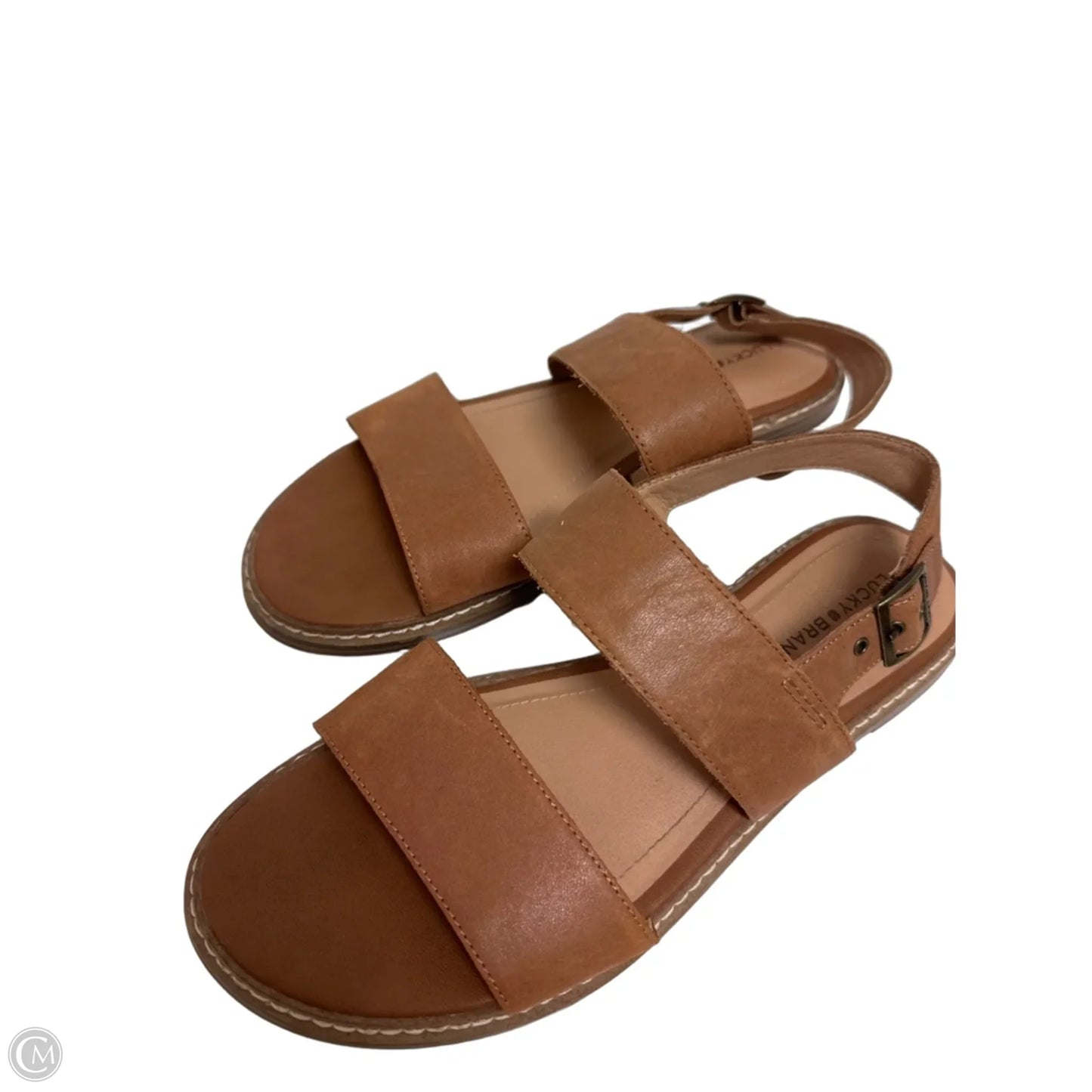 Sandals Flats By Lucky Brand In Tan, Size: 8.5