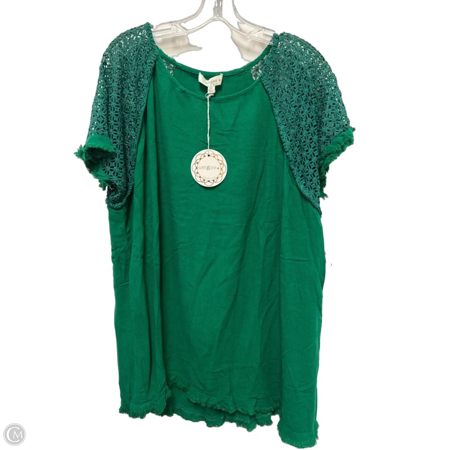 Tunic Short Sleeve By Umgee In Green, Size: 2x
