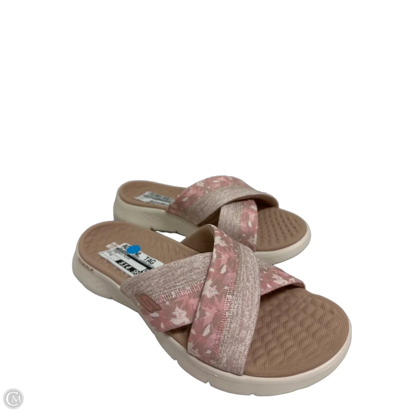 Sandals Flats By Skechers In Pink, Size: 6