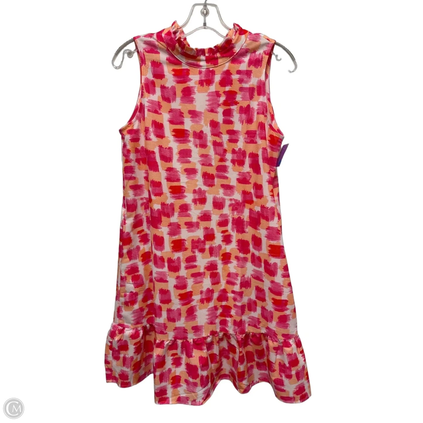 Dress Casual Short By Clothes Mentor In Orange & Pink, Size: S