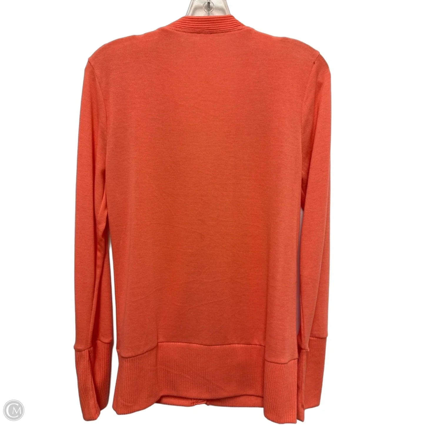 Sweater Cardigan By Zenana Outfitters In Orange, Size: L