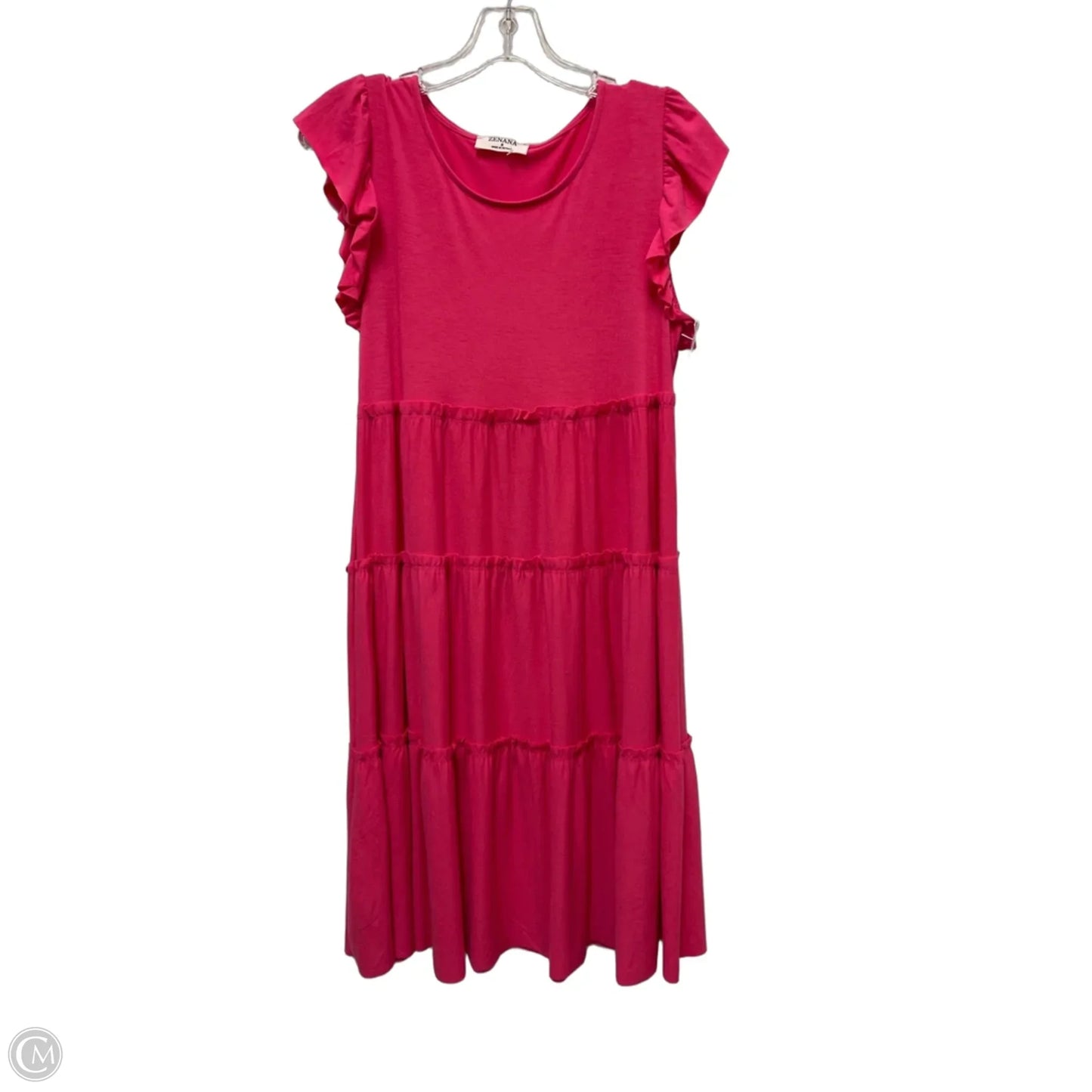 Dress Casual Short By Zenana In Pink, Size: S