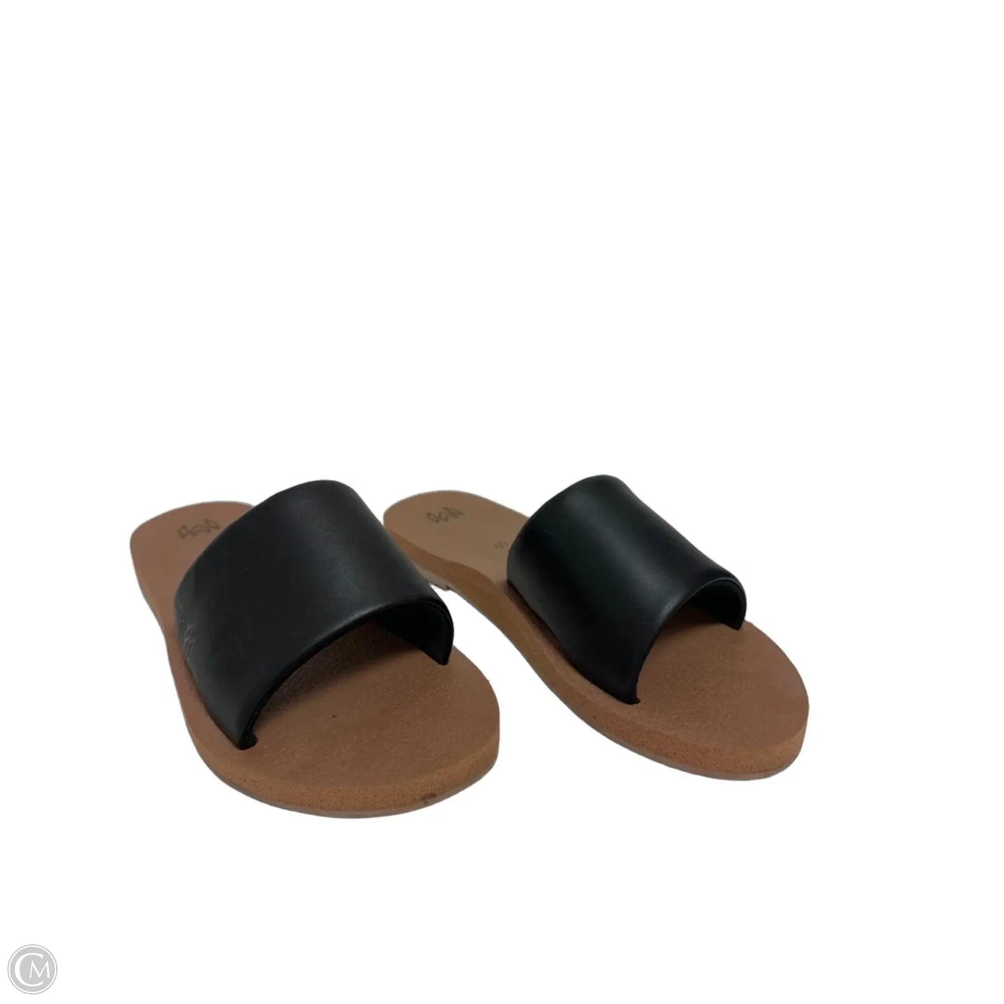 Sandals Flats By Clothes Mentor In Black, Size: 7