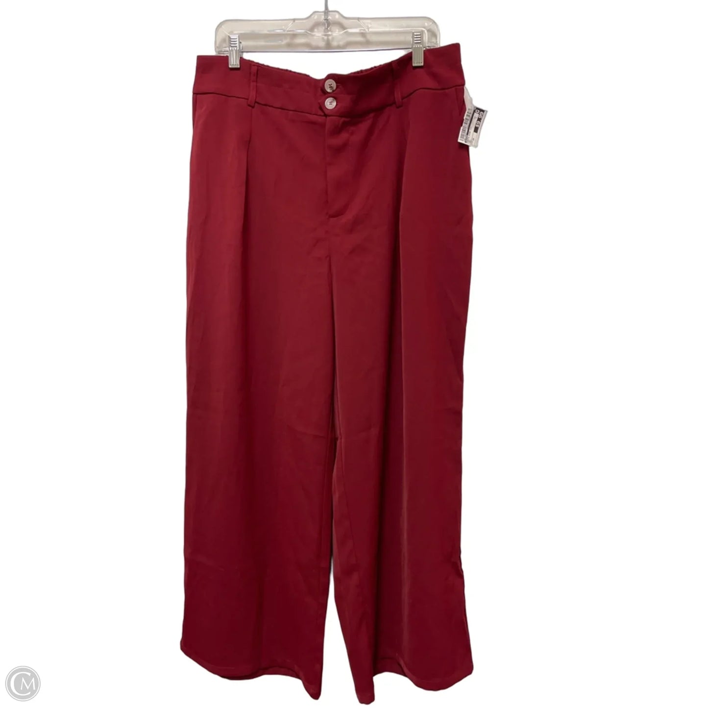Pants Wide Leg By Btfbm In Red, Size: 18