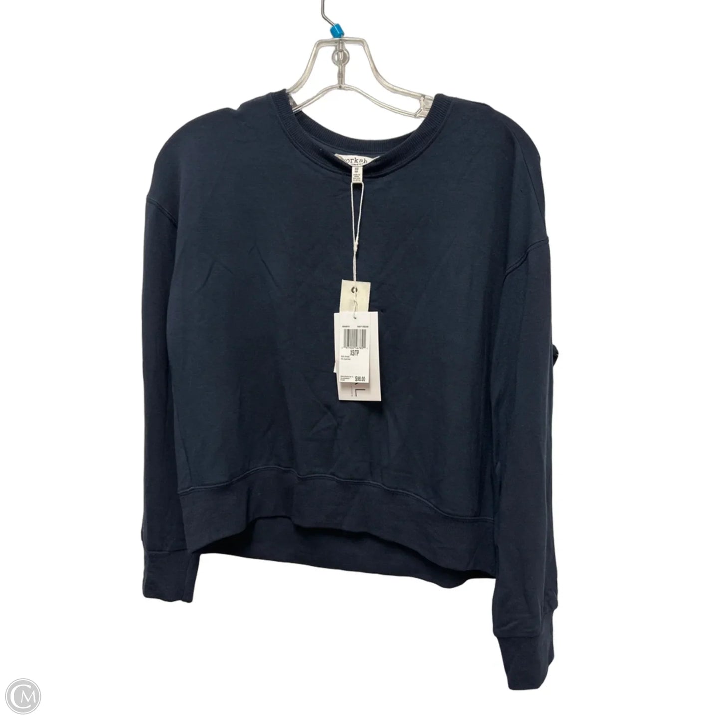 Sweatshirt Crewneck By Workshop In Navy, Size: Xs