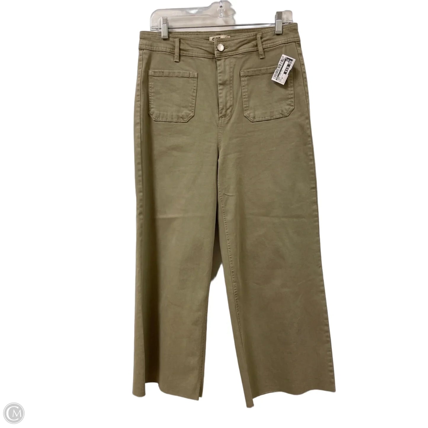 Jeans Wide Leg By Oat In Green, Size: 10
