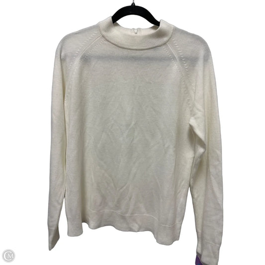 Sweater By Karen Scott In White, Size: L