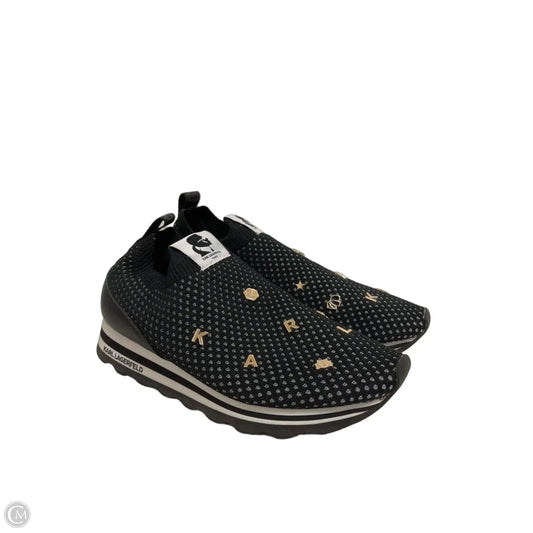 Shoes Designer By Karl Lagerfeld In Black, Size: 8.5