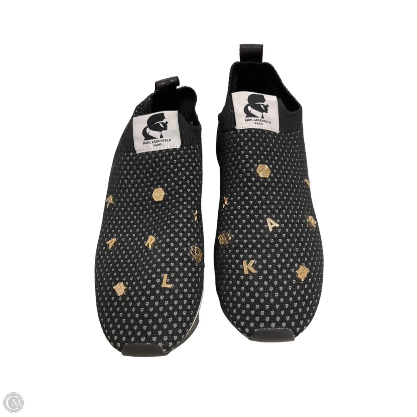 Shoes Designer By Karl Lagerfeld In Black, Size: 8.5