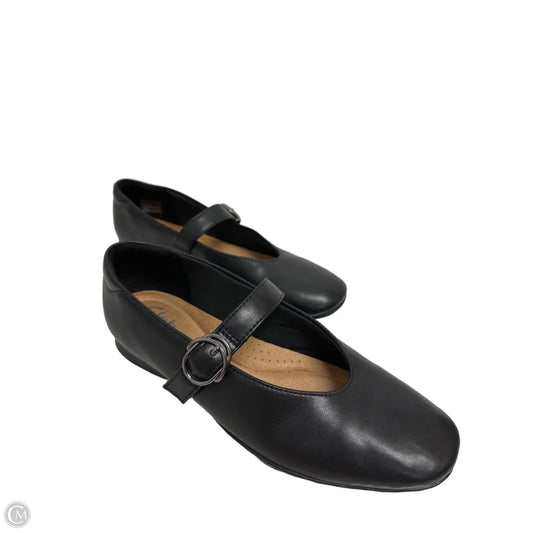 Shoes Flats By Clarks In Black, Size: 8