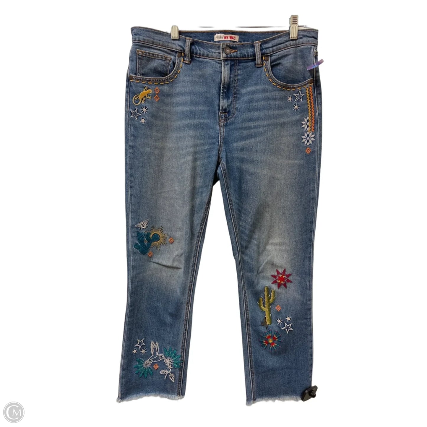 Jeans Designer By Johnny Was In Blue Denim, Size: 8