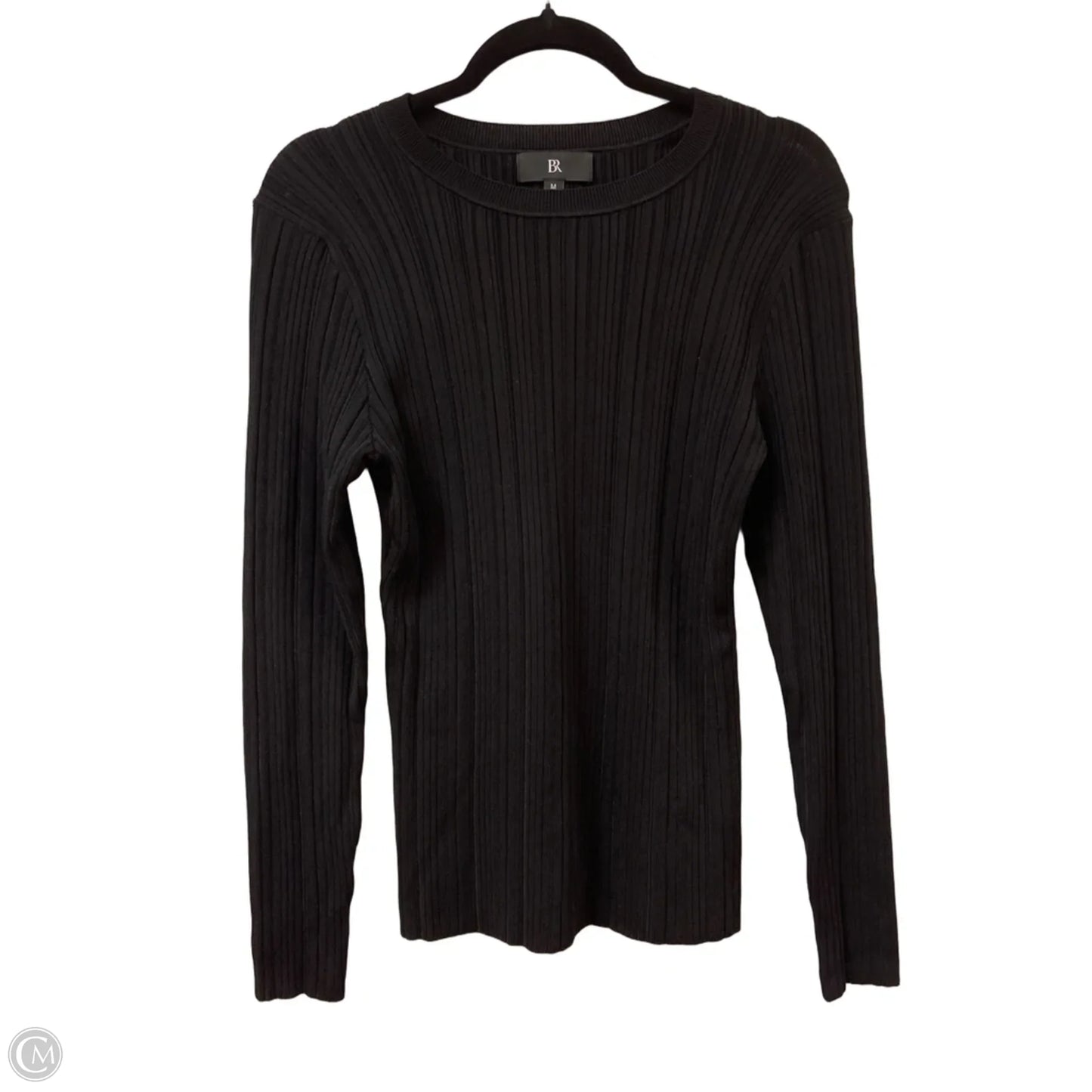 Top Long Sleeve By Banana Republic In Black, Size: M