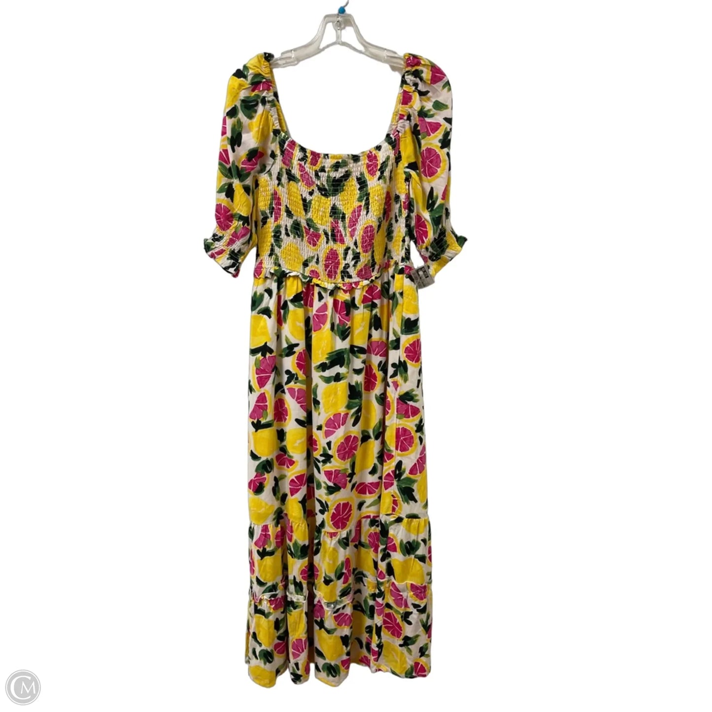 Dress Casual Maxi By Steve Madden In Pink & Yellow, Size: L