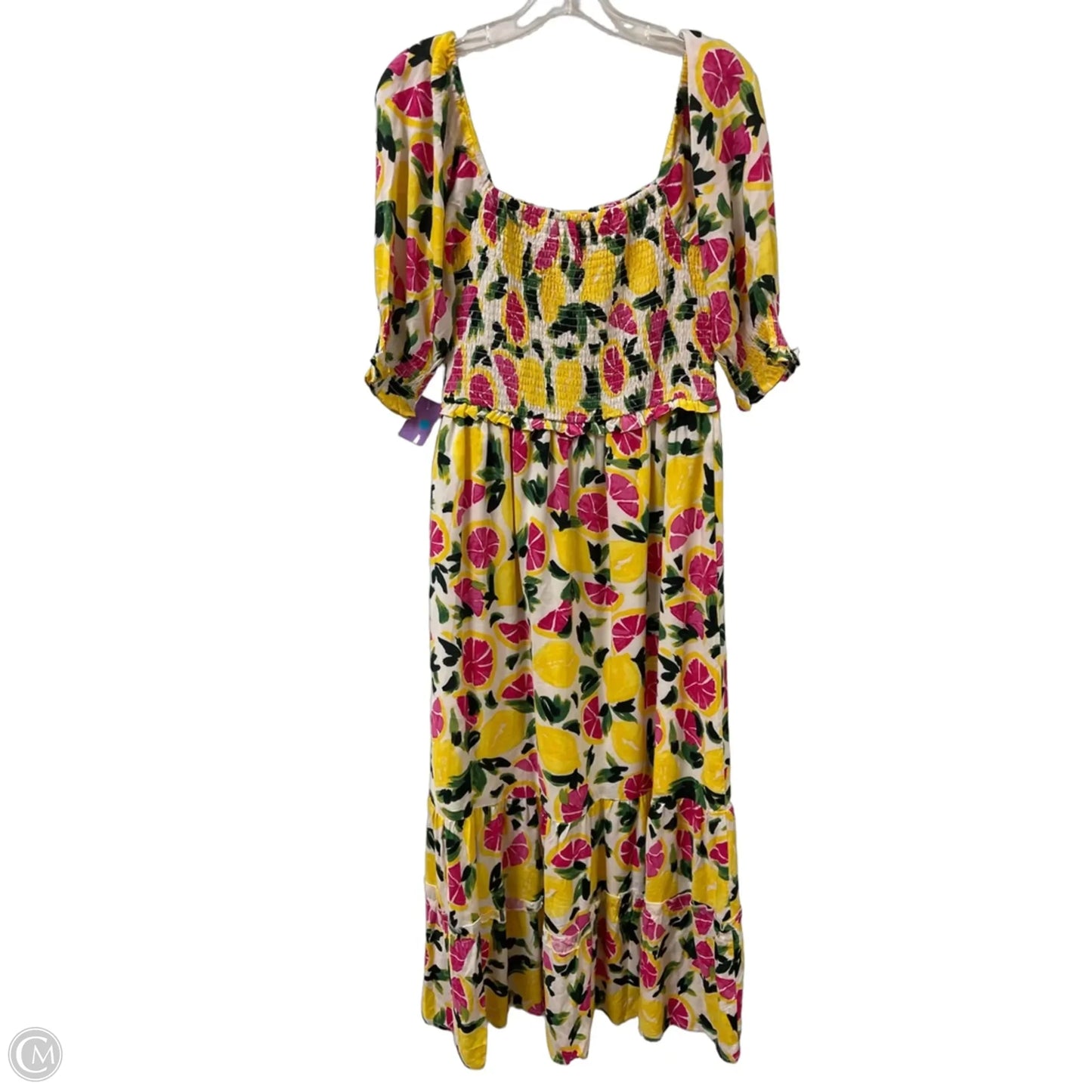 Dress Casual Maxi By Steve Madden In Pink & Yellow, Size: L