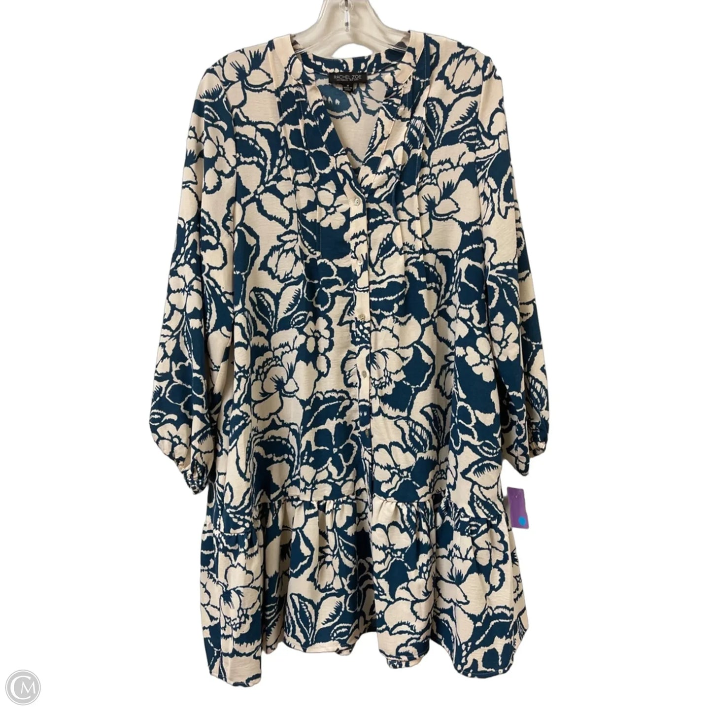 Dress Casual Short By Rachel Zoe In Blue & White, Size: M