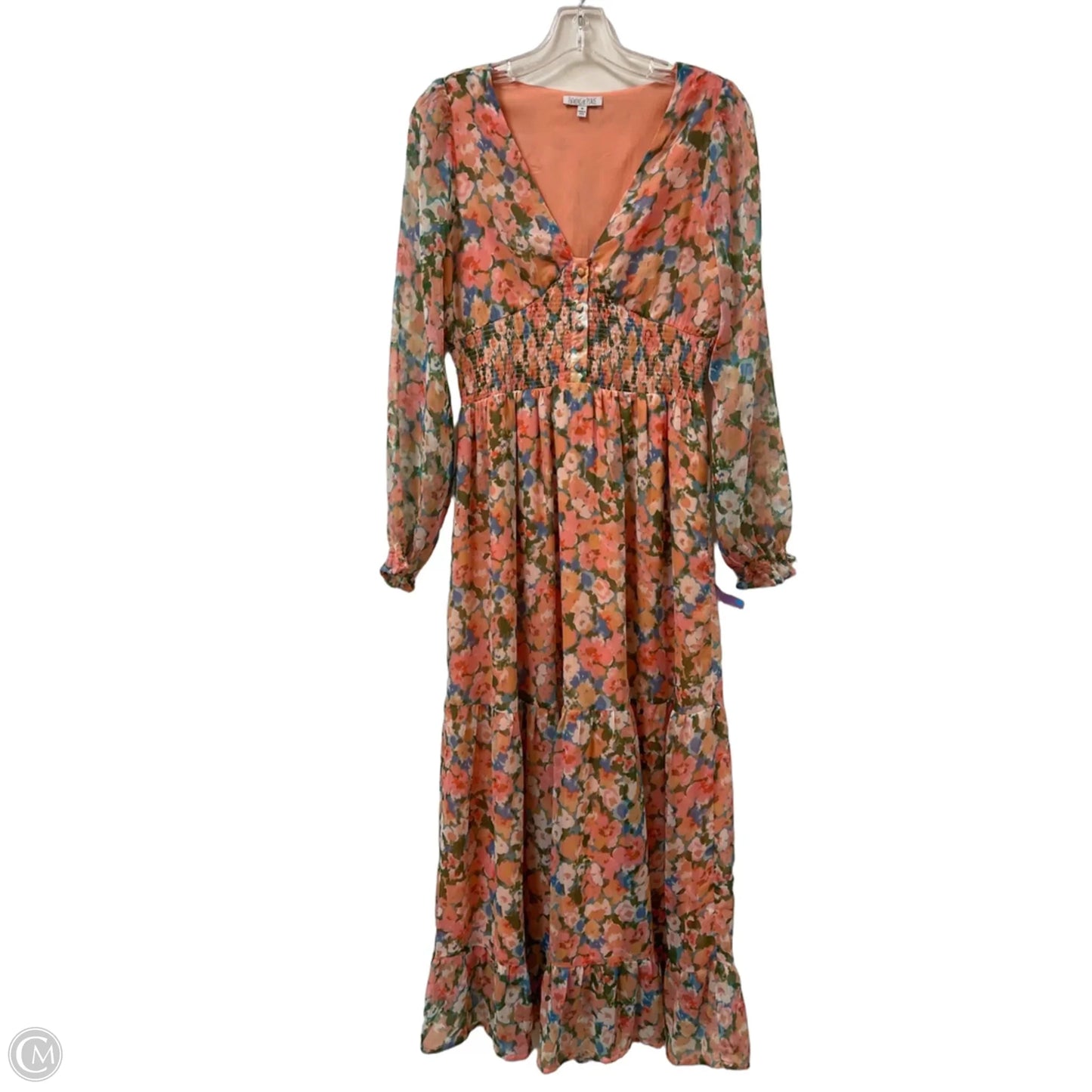 Dress Casual Maxi By Patrons Of Peace In Floral Print, Size: M