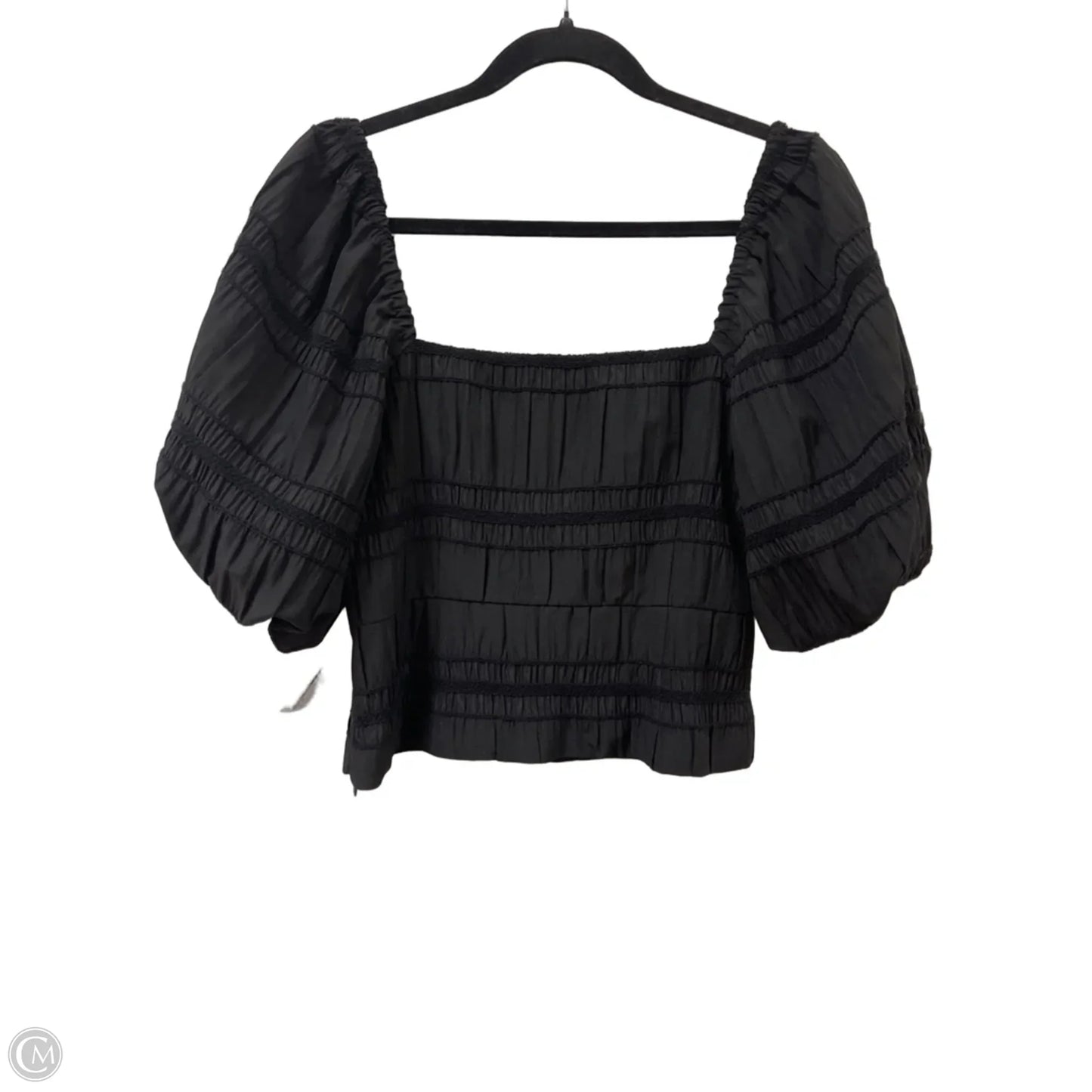 Top Short Sleeve By Antonio Melani In Black, Size: M