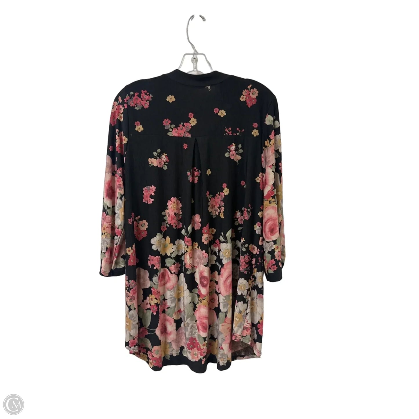 Tunic Long Sleeve By Honeyme In Floral Print, Size: L