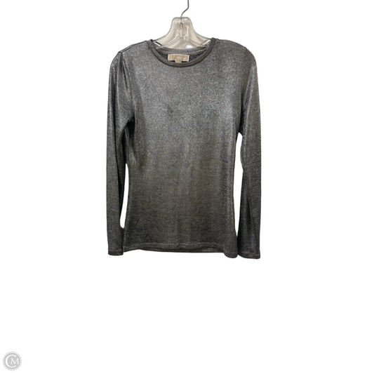 Top Long Sleeve By Michael By Michael Kors In Silver, Size: S