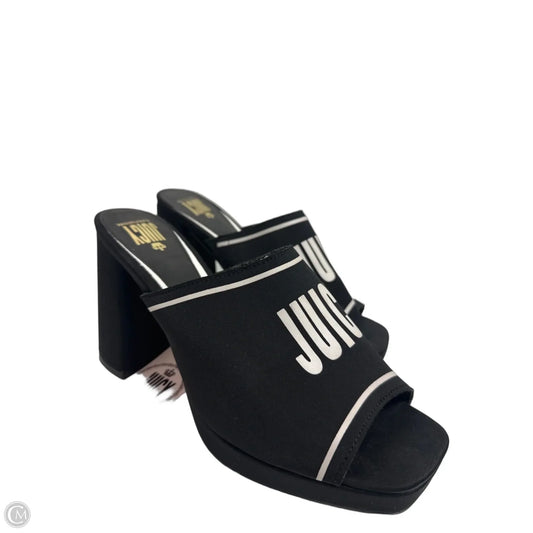 Sandals Heels Block By Juicy Couture In Black, Size: 11