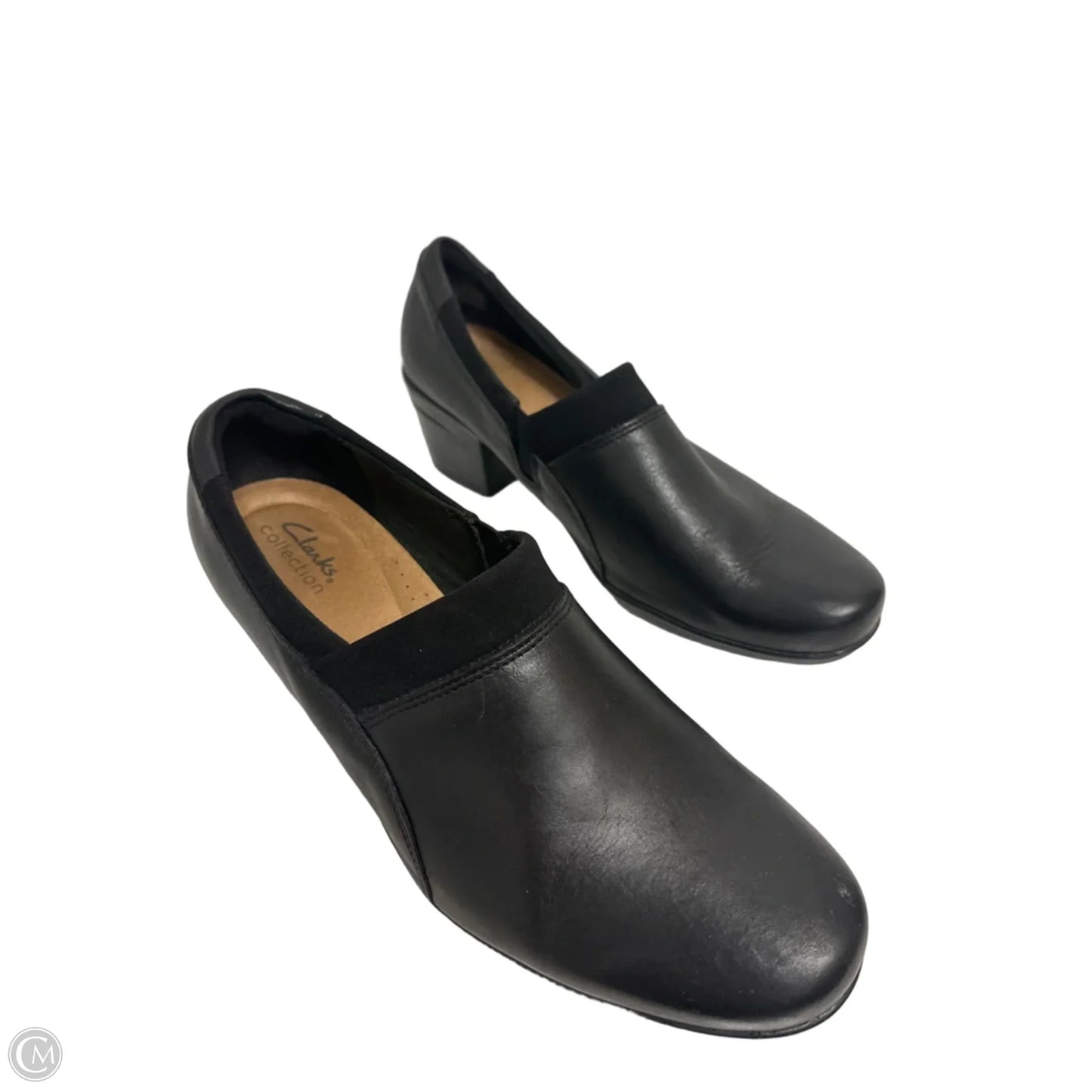 Shoes Heels Block By Clarks In Black, Size: 11