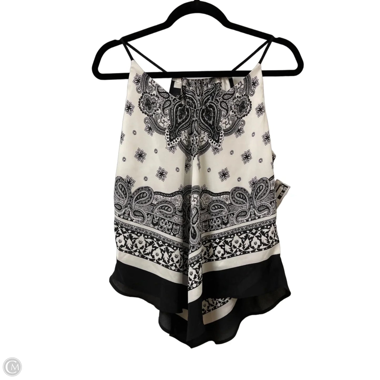 Top Sleeveless By Bcx In Black & White, Size: M