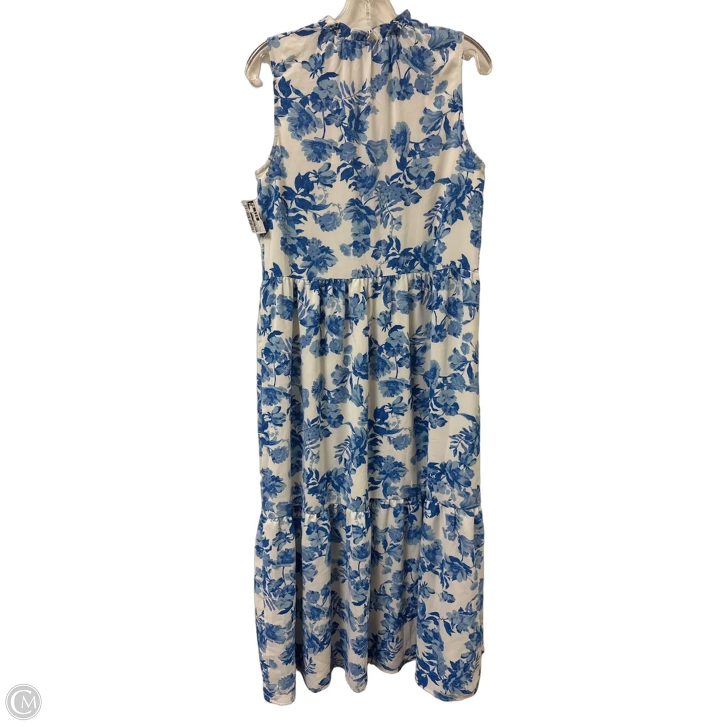 Dress Casual Maxi By Sugar Lips In Blue & White, Size: S