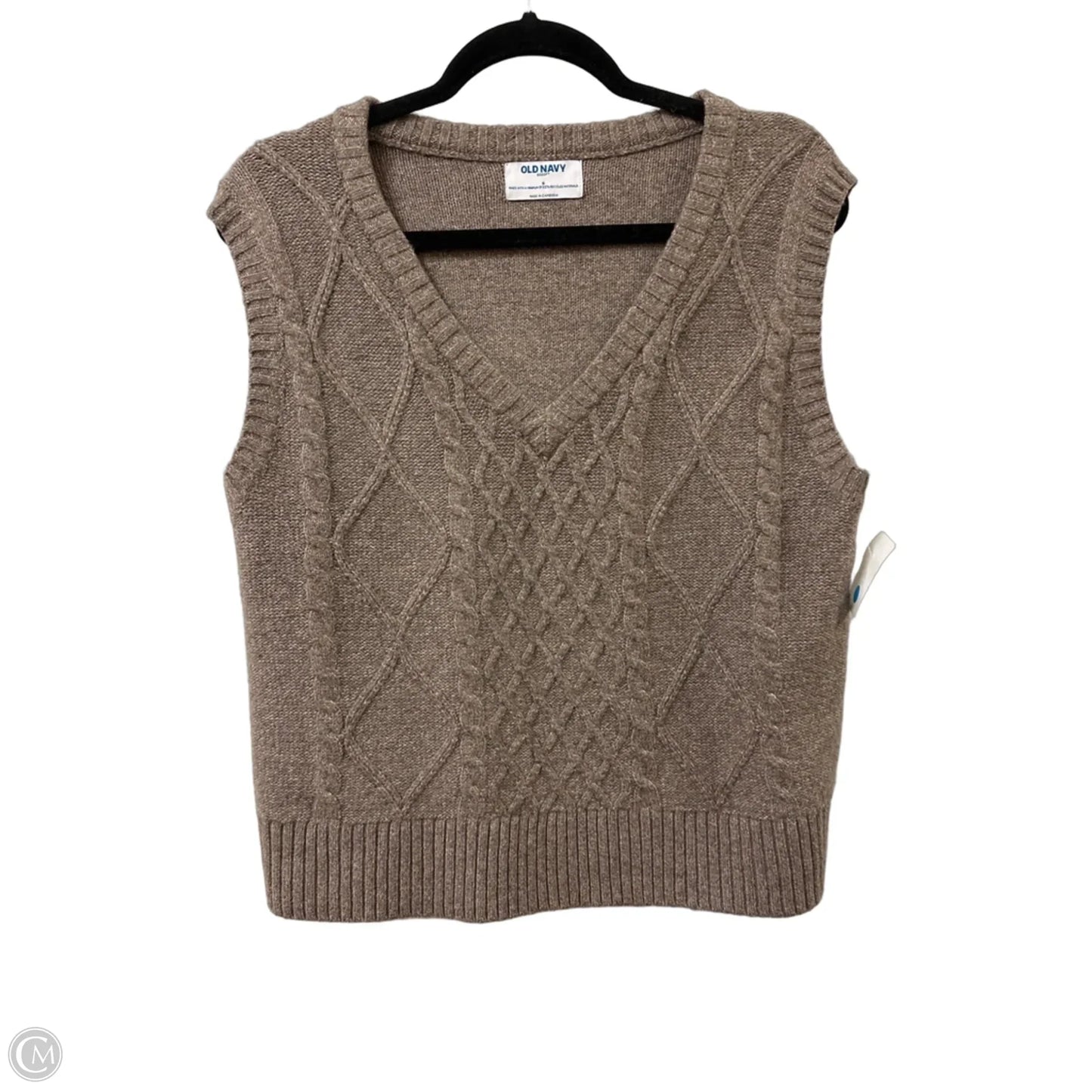 Vest Sweater By Old Navy In Brown, Size: S