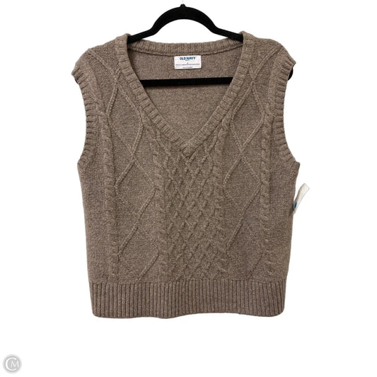 Vest Sweater By Old Navy In Brown, Size: S