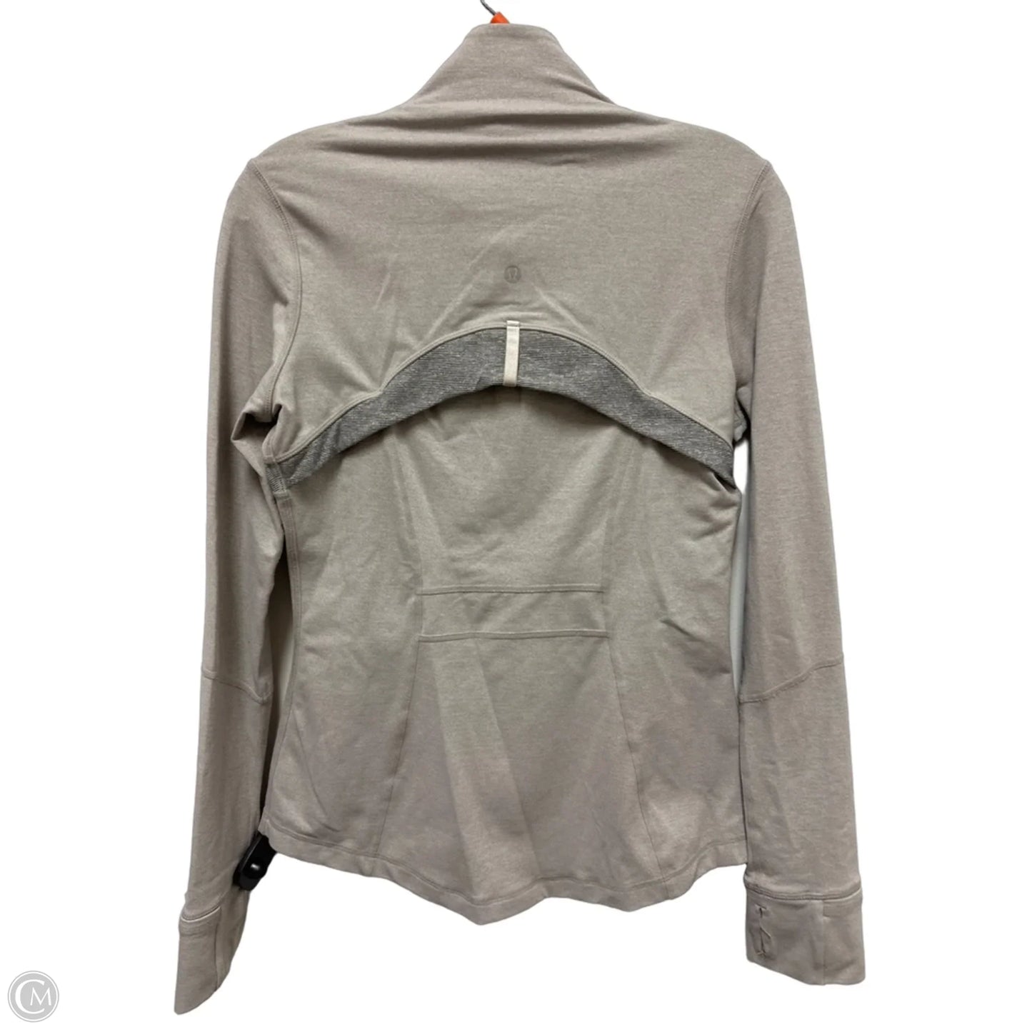 Athletic Jacket By Lululemon In Cream, Size: 8