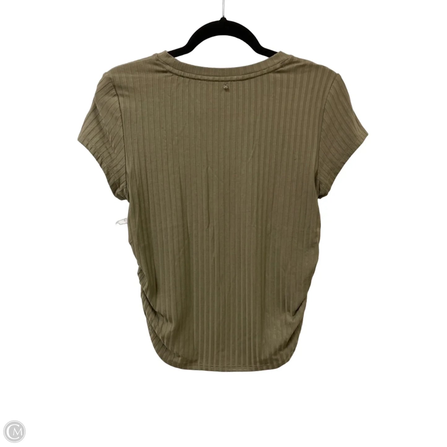 Top Short Sleeve By Dkny In Green, Size: L