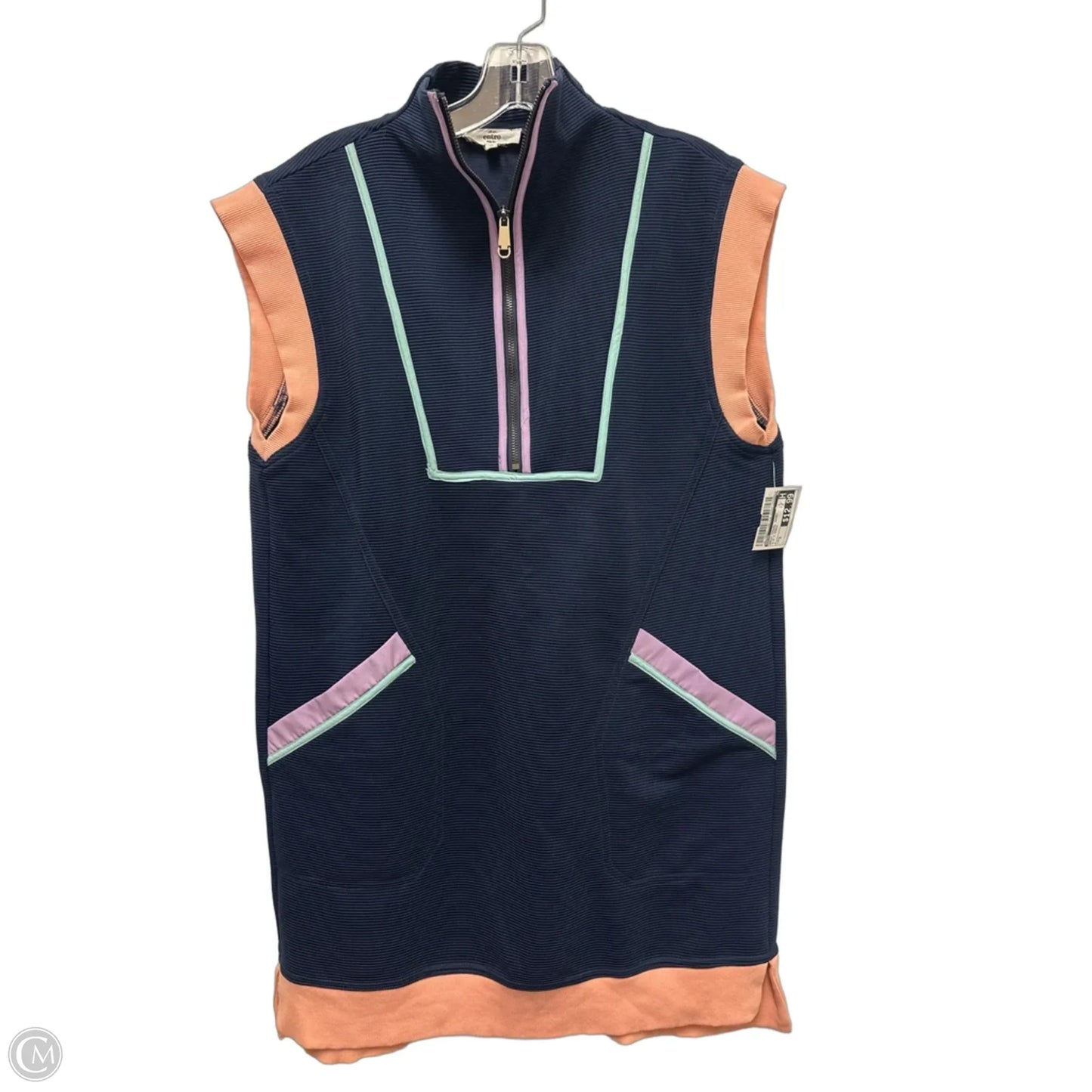 Dress Casual Short By Entro In Blue & Orange, Size: S