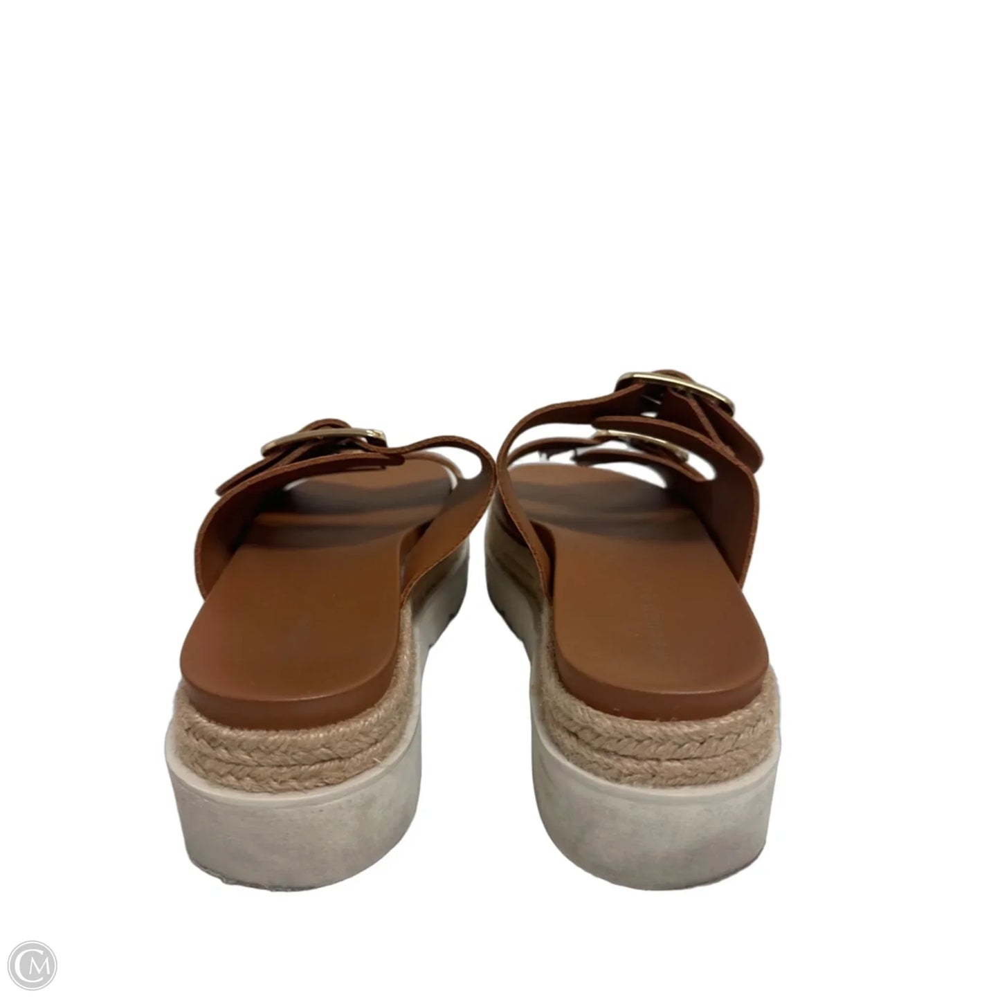 Sandals Heels Platform By Madden Girl In Tan, Size: 8.5