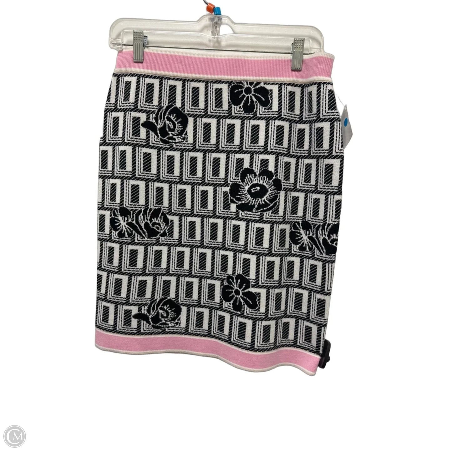 Skirt Designer By Karl Lagerfeld In Black & Pink, Size: 4
