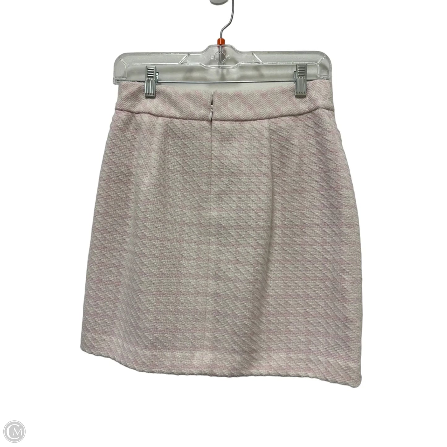 Skirt Designer By Karl Lagerfeld In Pink & White, Size: 0