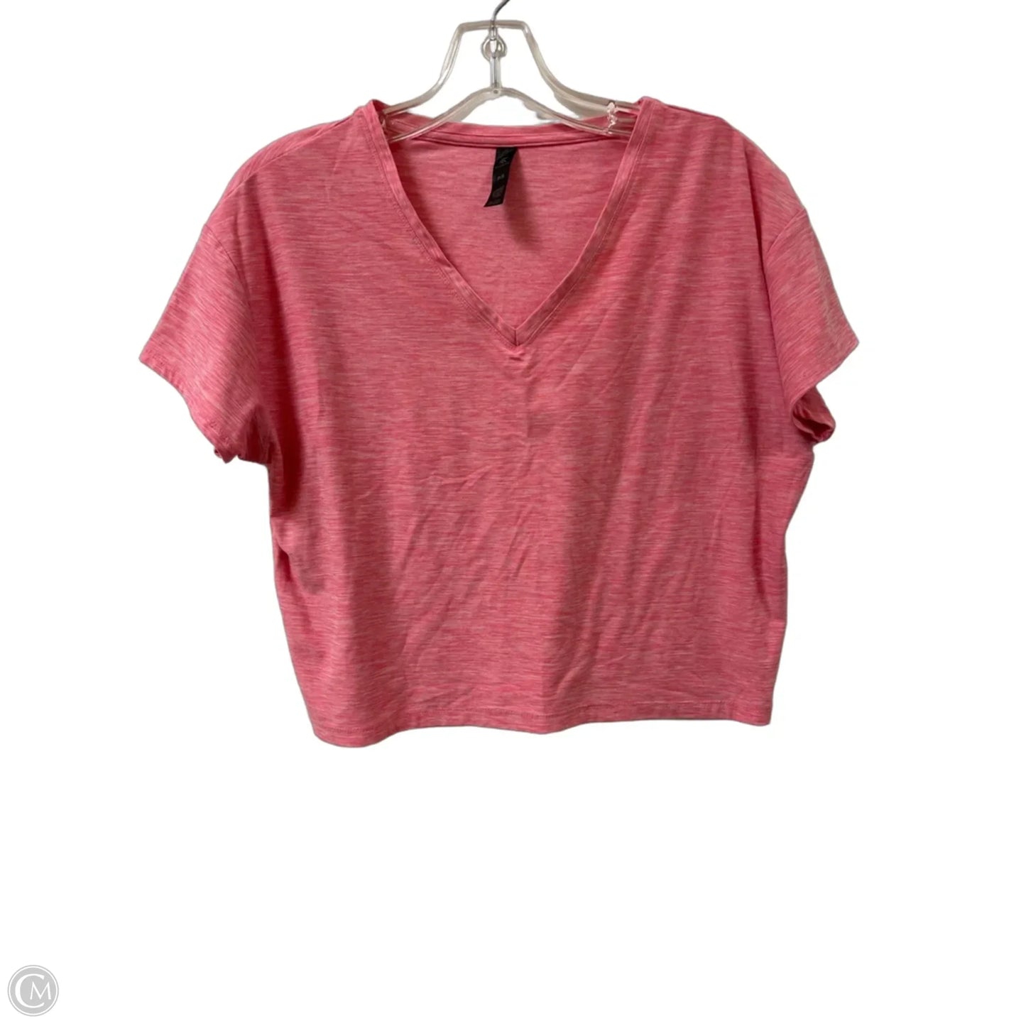 Athletic Top Short Sleeve By Kyodan In Pink, Size: S