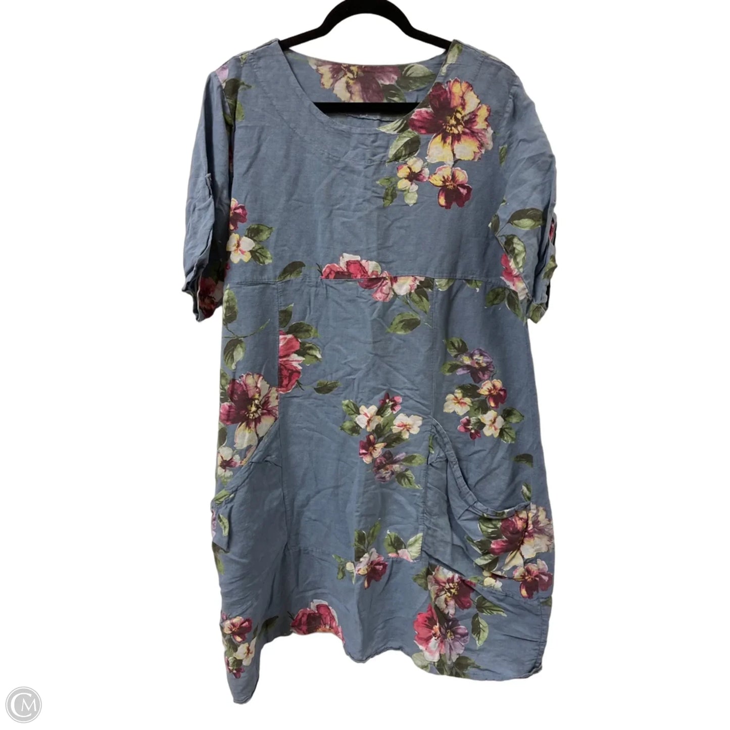 Dress Casual Midi By Clothes Mentor In Floral Print, Size: L