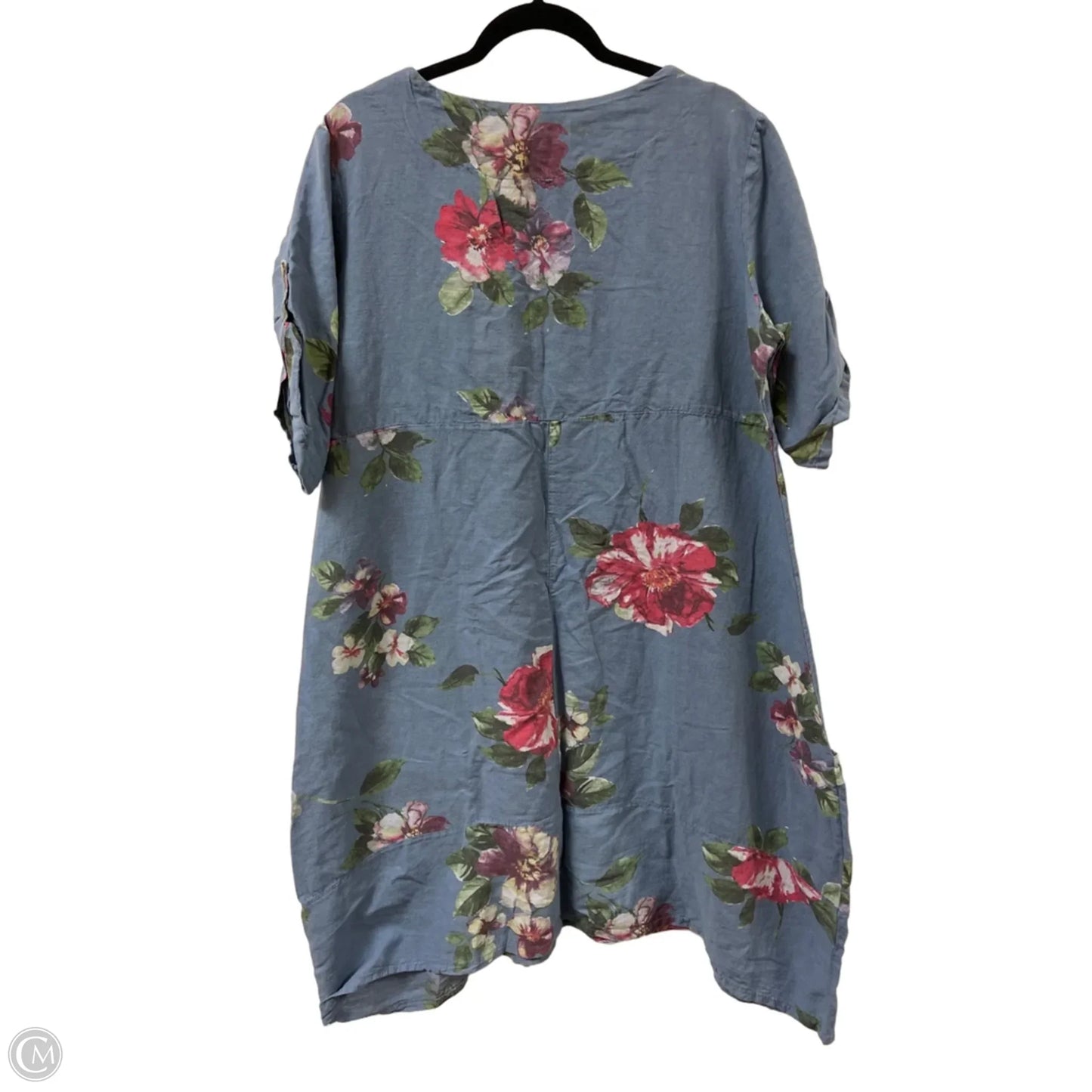 Dress Casual Midi By Clothes Mentor In Floral Print, Size: L