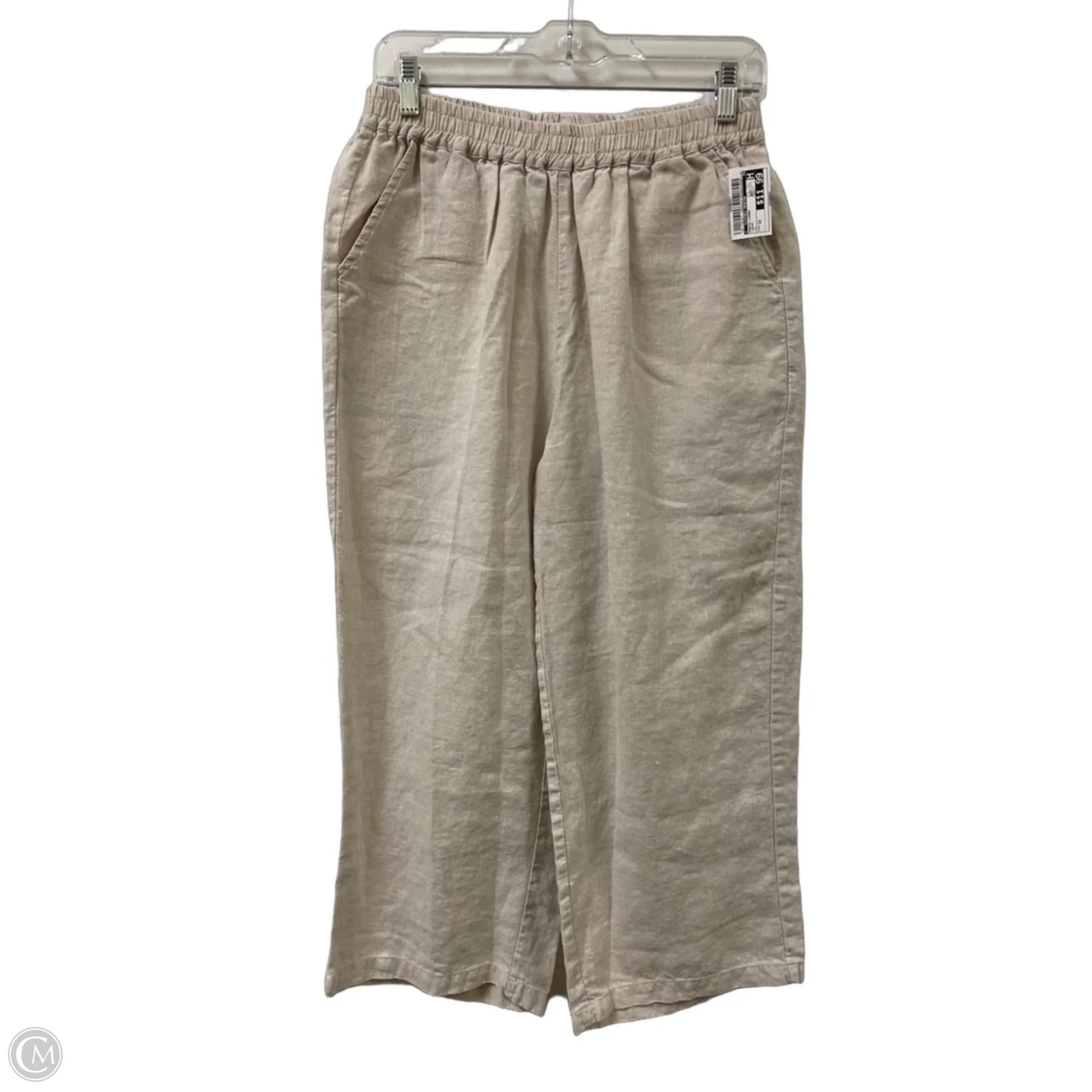 Pants Linen By Clothes Mentor In Cream, Size: 12