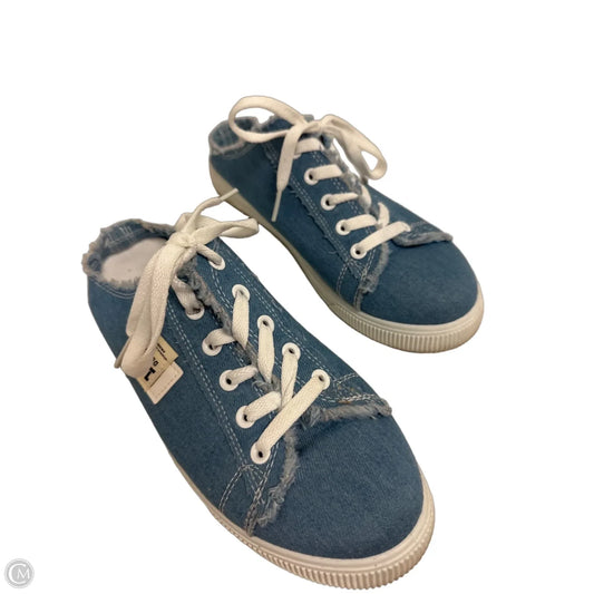 Shoes Flats By Clothes Mentor In Blue, Size: 8.5