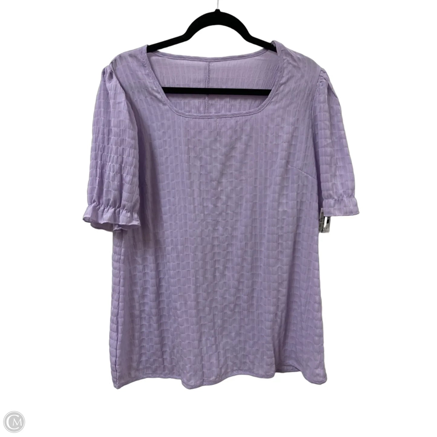 Top Short Sleeve By Clothes Mentor In Purple, Size: Xl