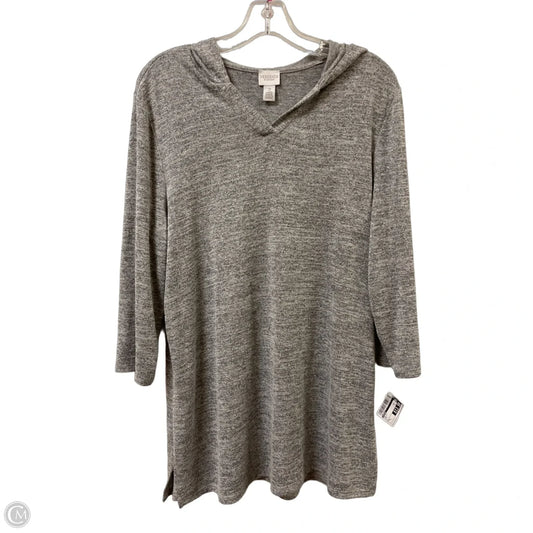 Top Long Sleeve By Chicos In Grey, Size: L