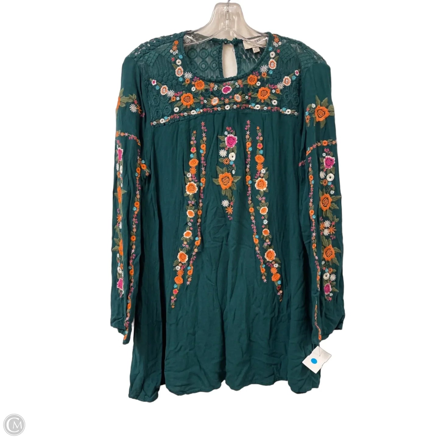 Tunic Long Sleeve By Umgee In Green, Size: M