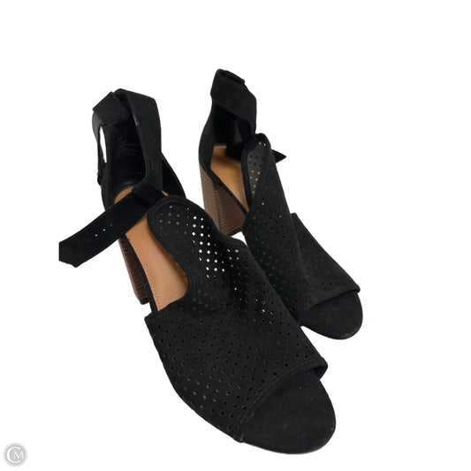 Sandals Heels Block By Universal Thread In Black, Size: 11
