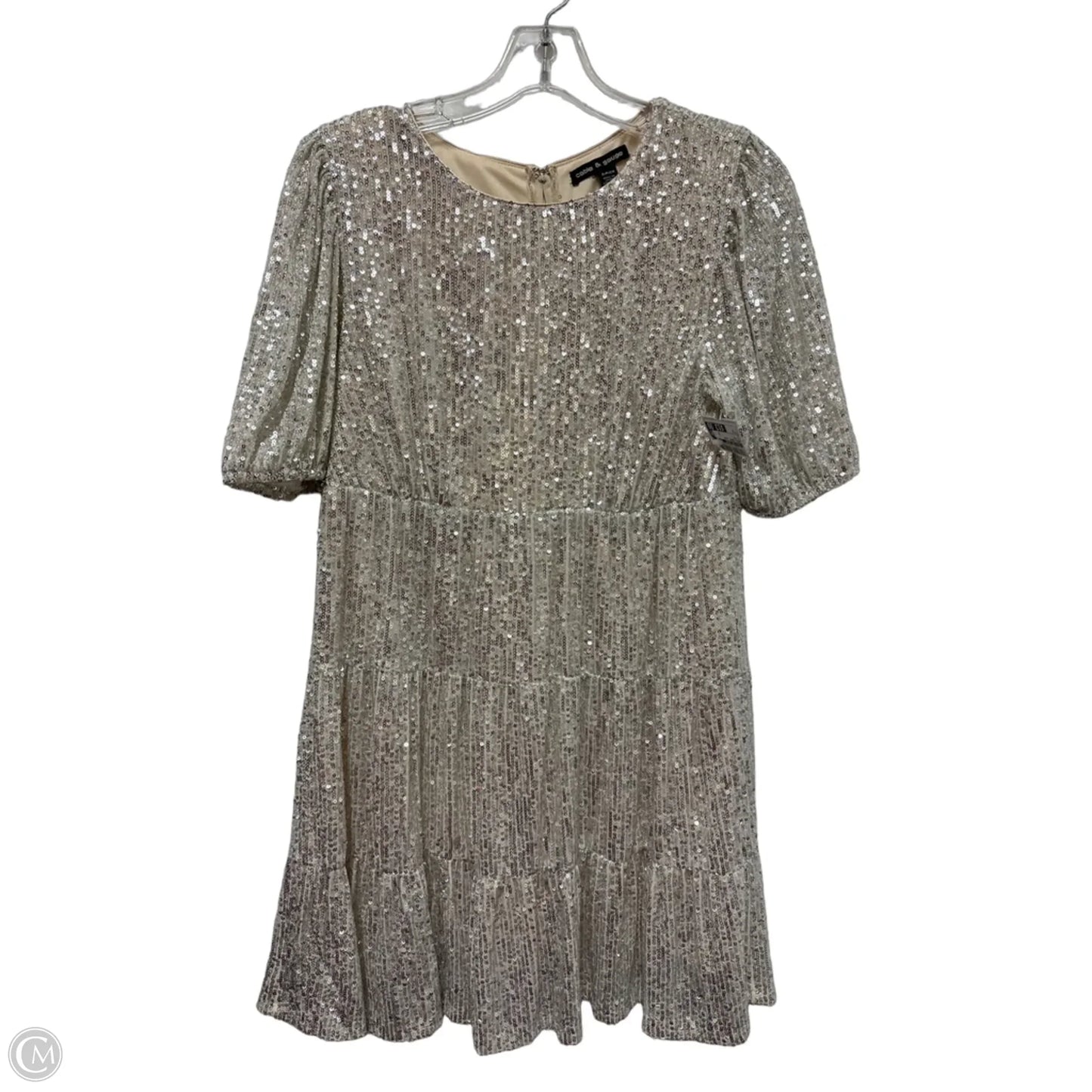 Dress Party Short By Cable And Gauge In Silver, Size: S