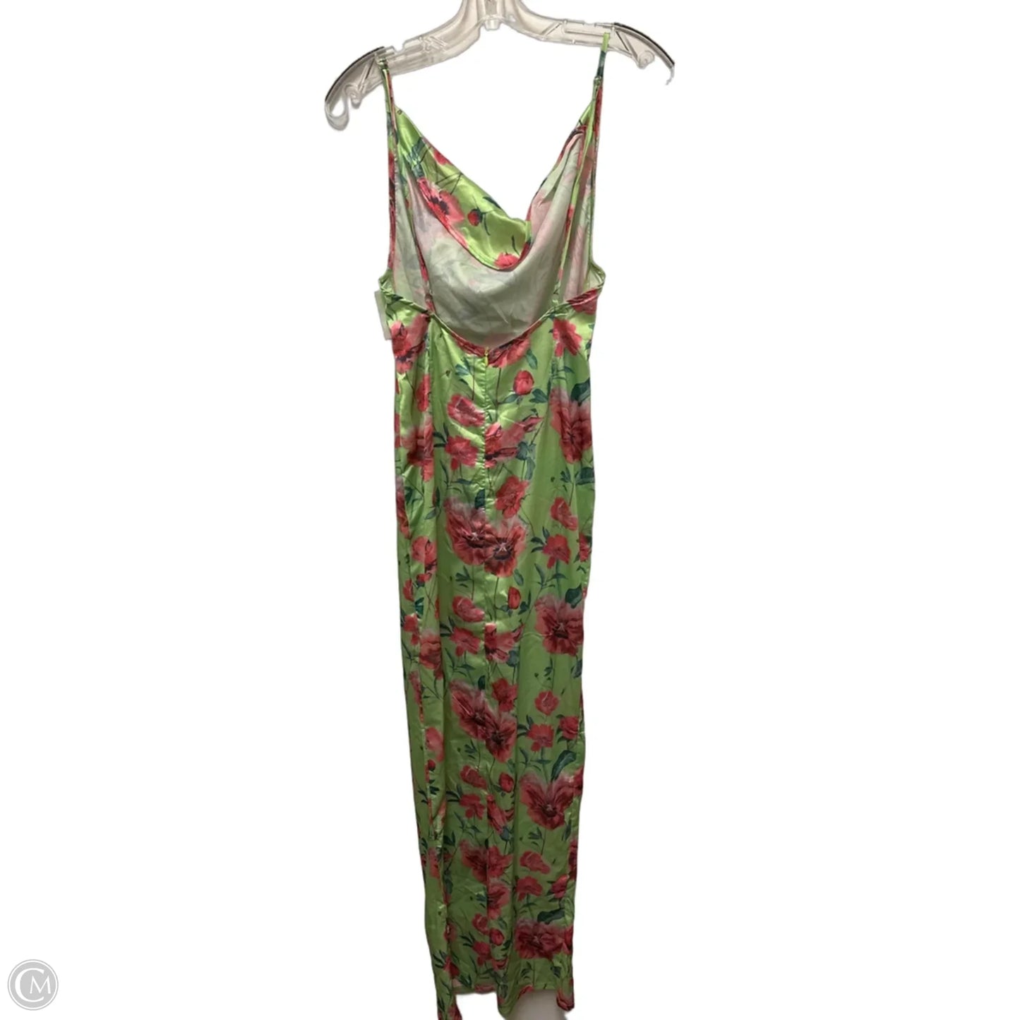 Dress Casual Maxi By Pretty Little Thing In Green & Pink, Size: S