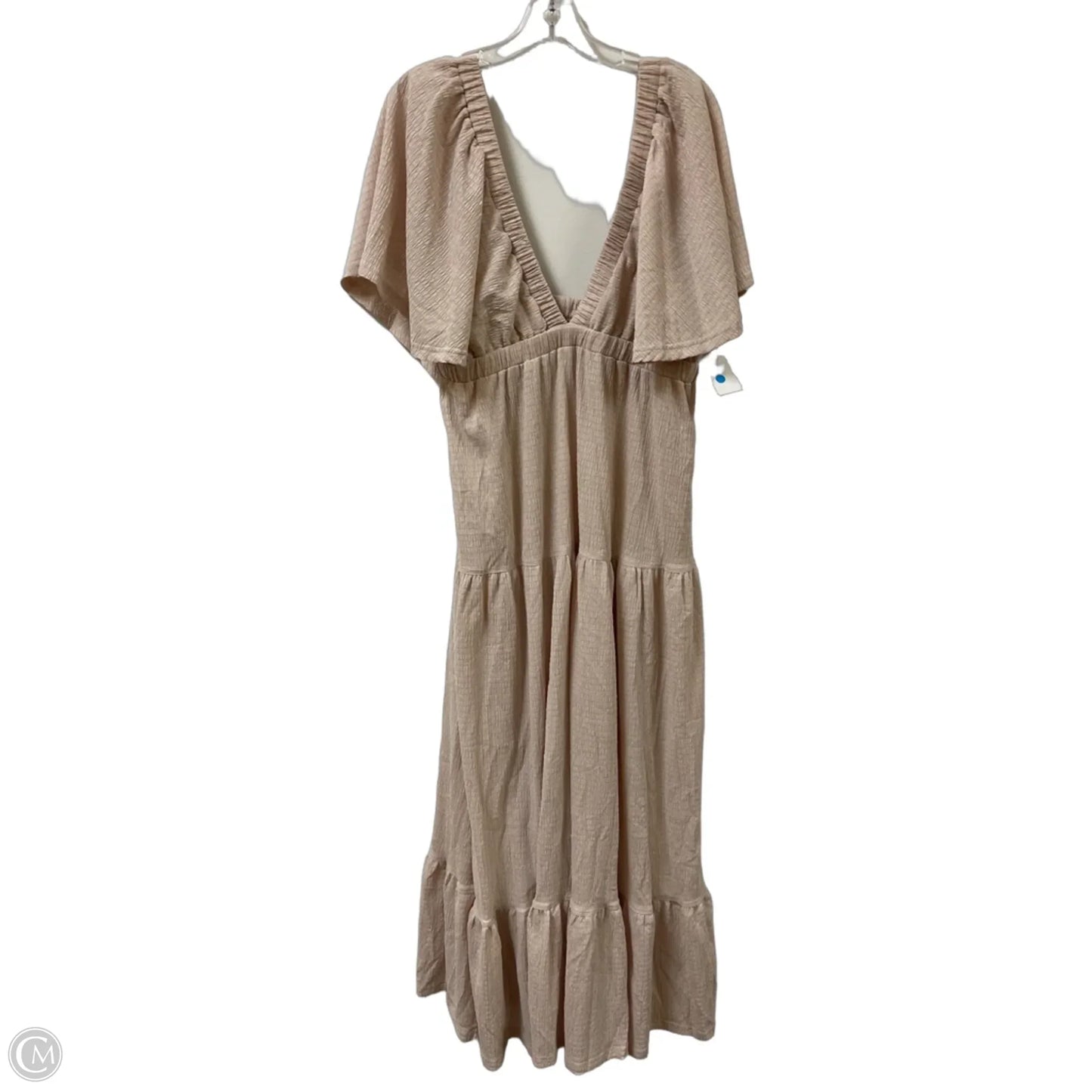 Dress Casual Maxi By Clothes Mentor In Cream, Size: Xl